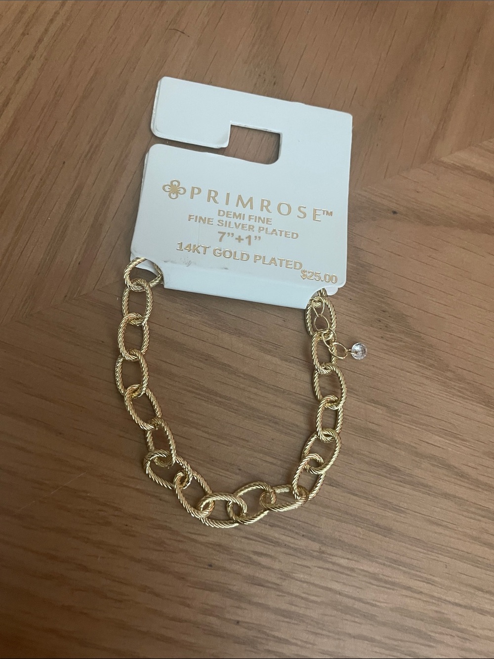 Primrose 14KT Gold-Plated Twisted Link Bracelet - Gold